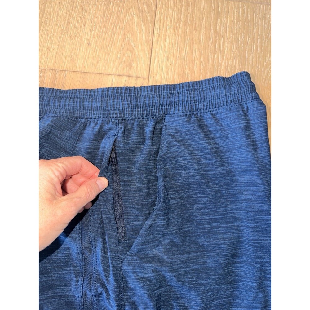 Lululemon Pace Breaker Linerless Short 7" Men Navy Heathered Gym Active Small - Picture 4 of 7